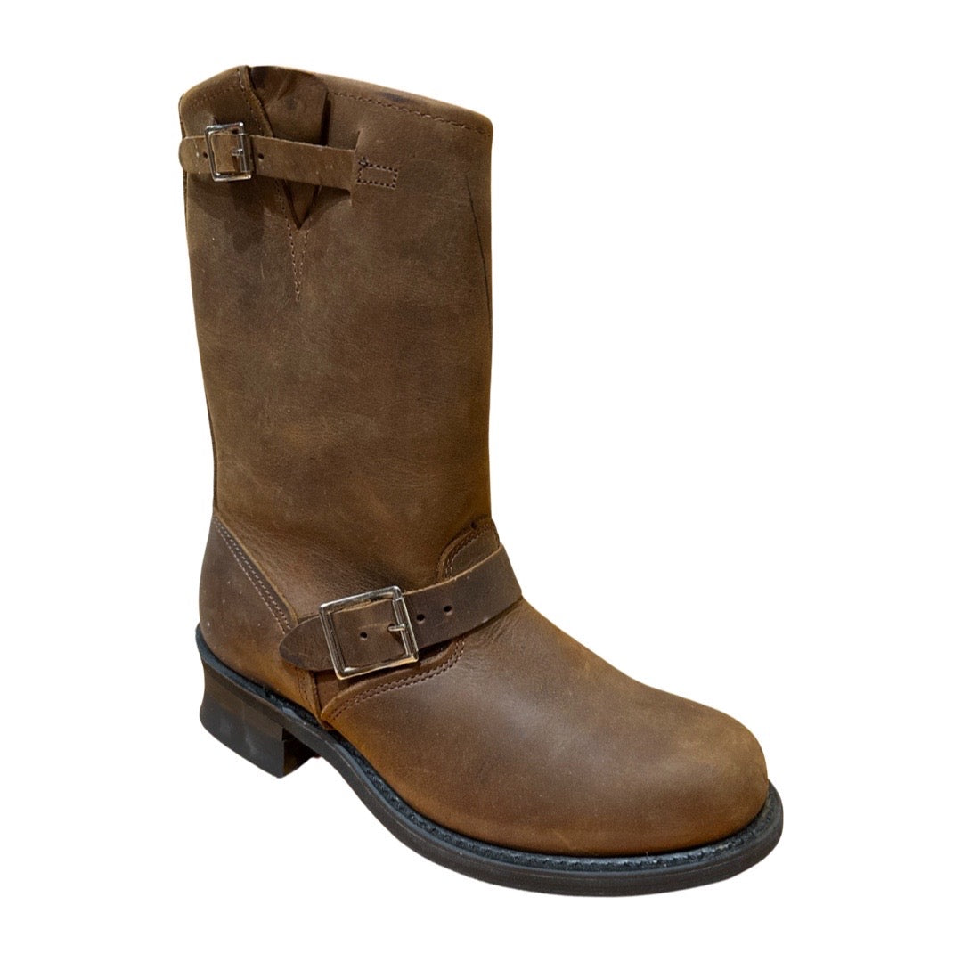 Gorilla USA Ladies Brown Leather Engineer Boots - Dudes Boutique