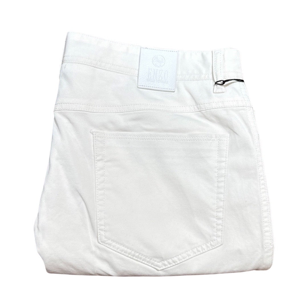 Enzo Alpha 368 White High-end Pants - Dudes Boutique