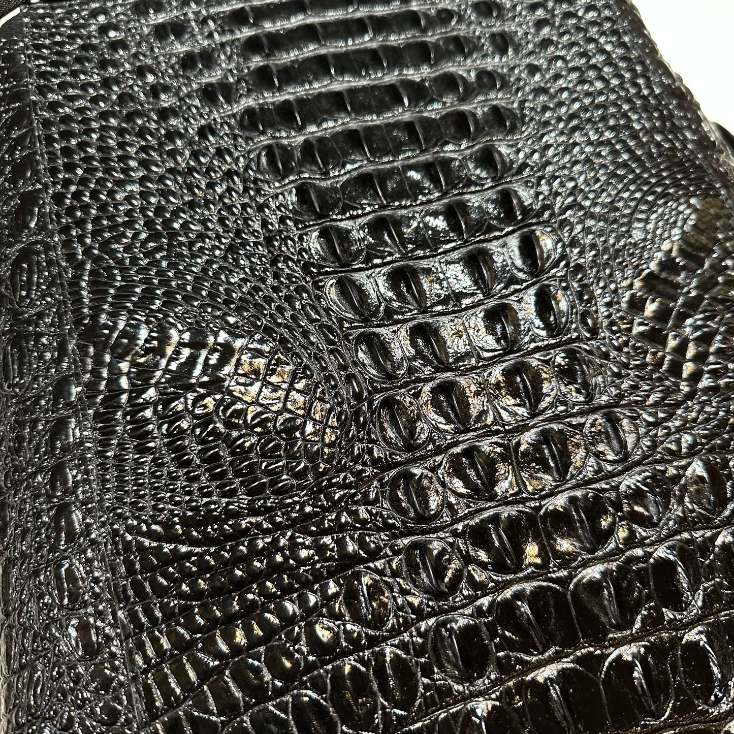 Kashani Black Hornback Alligator Rucksack - Dudes Boutique