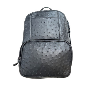 Kashani Black Ostrich Quill Backpack - Dudes Boutique