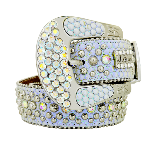 b.b. Simon Double b Trojan AB Pearl Crystal Belt
