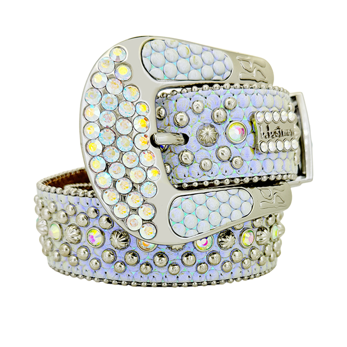 b.b. Simon Double b Trojan AB Pearl Crystal Belt