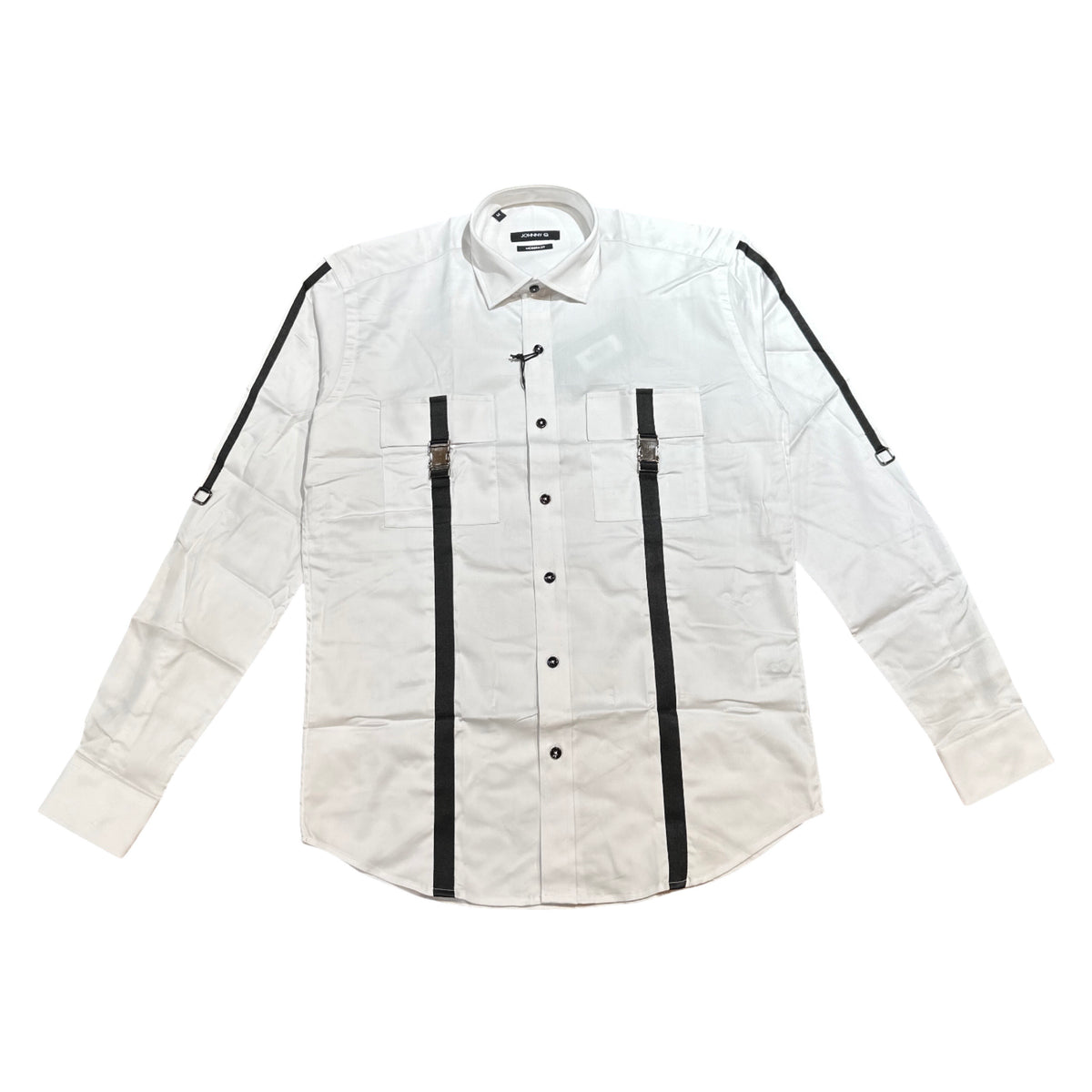 Johnny Q JQ 1002-D White Button Up Shirt