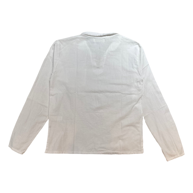 Seaspice White Boho Peruvian Cotton Long Sleeve Shirt - Dudes Boutique