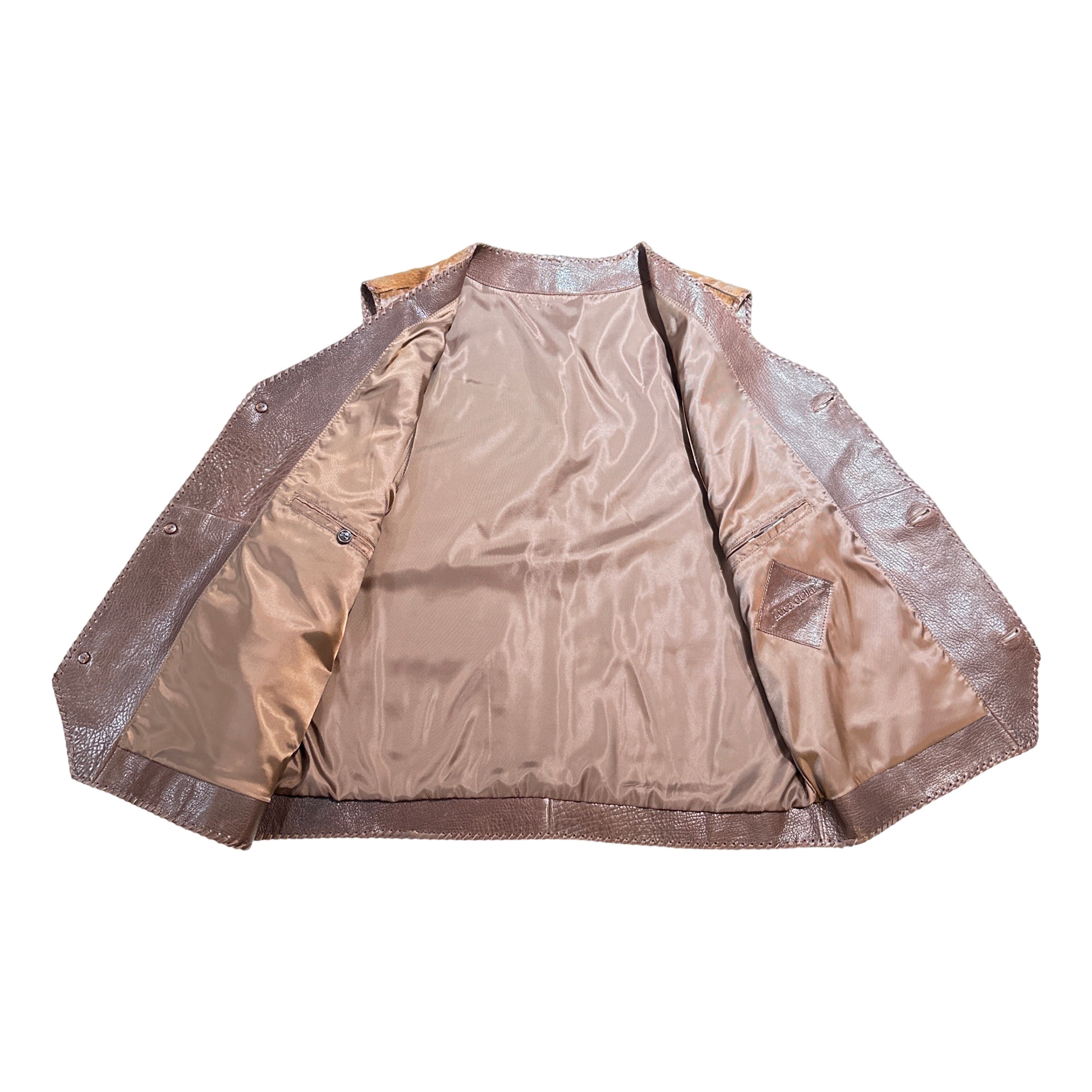 Kashani Rustic Chocolate Cavallino Pony Hair Hand Woven Vest - Dudes Boutique