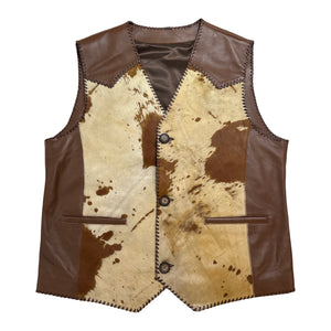 Kashani Natural Cavallino Pony Hair Hand Woven Vest - Dudes Boutique
