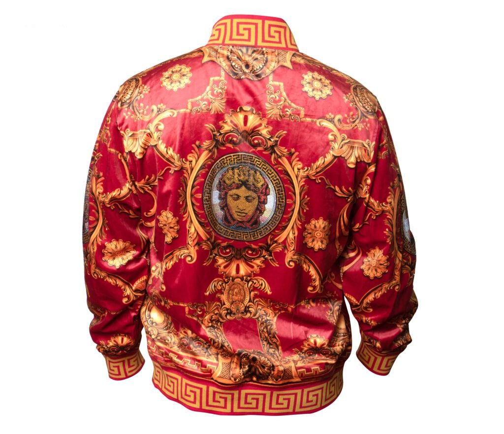 Prestige Red Royal Crystal Medusa Jogger Set - Dudes Boutique