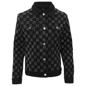 Dazzle Check BLACK/SILVER - Dudes Boutique