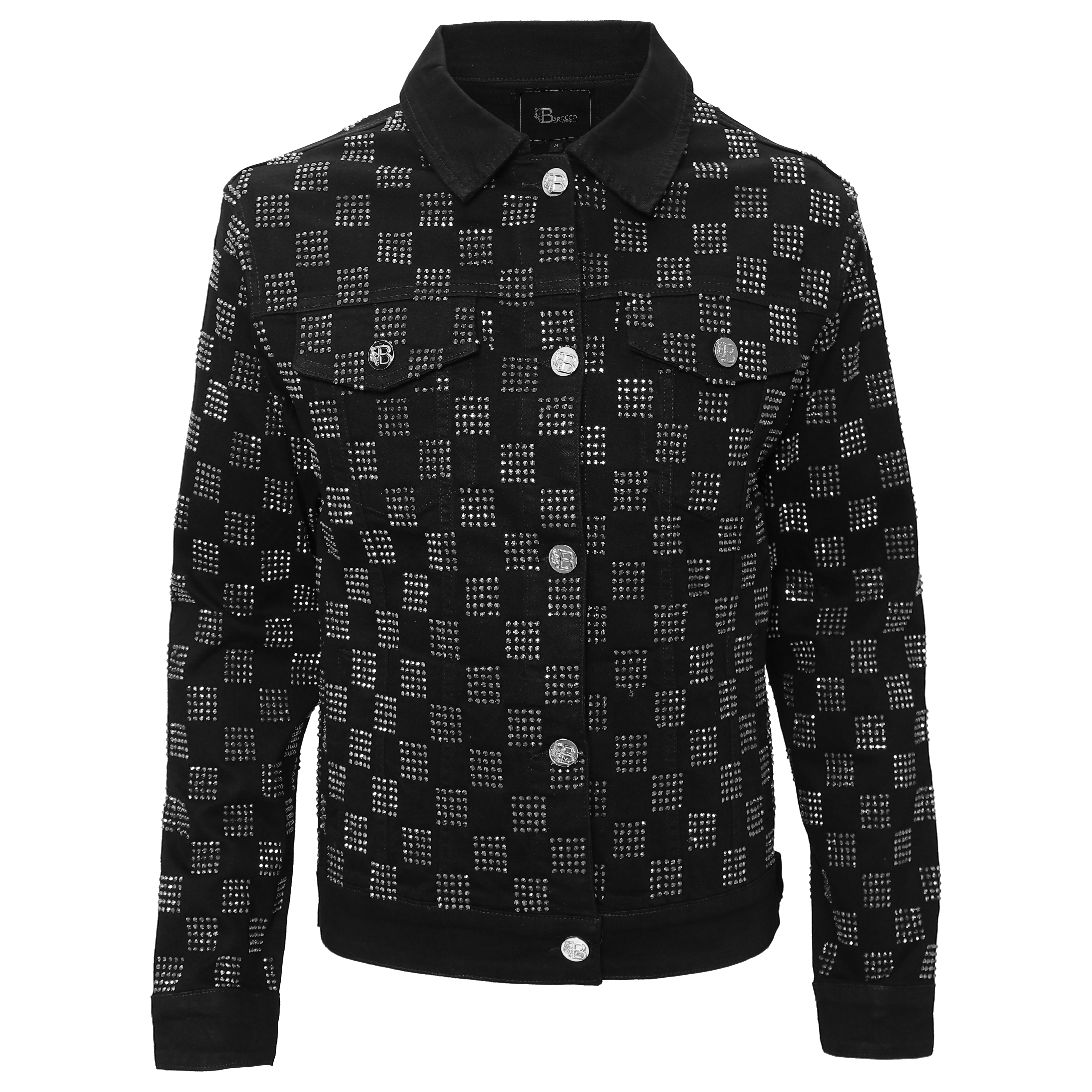 Dazzle Check BLACK/SILVER - Dudes Boutique