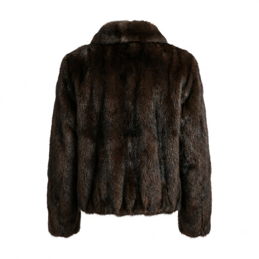 Kashani Men's Sable Fur Bomber Jacket
