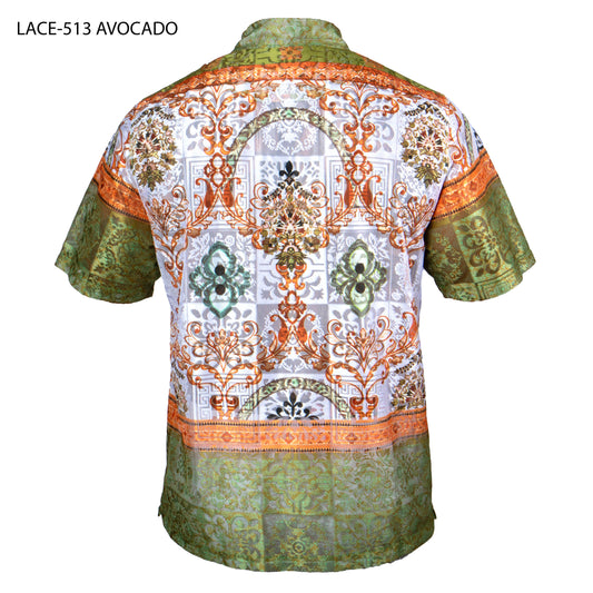 Prestige LACE-513 Avocado Lace Shirt