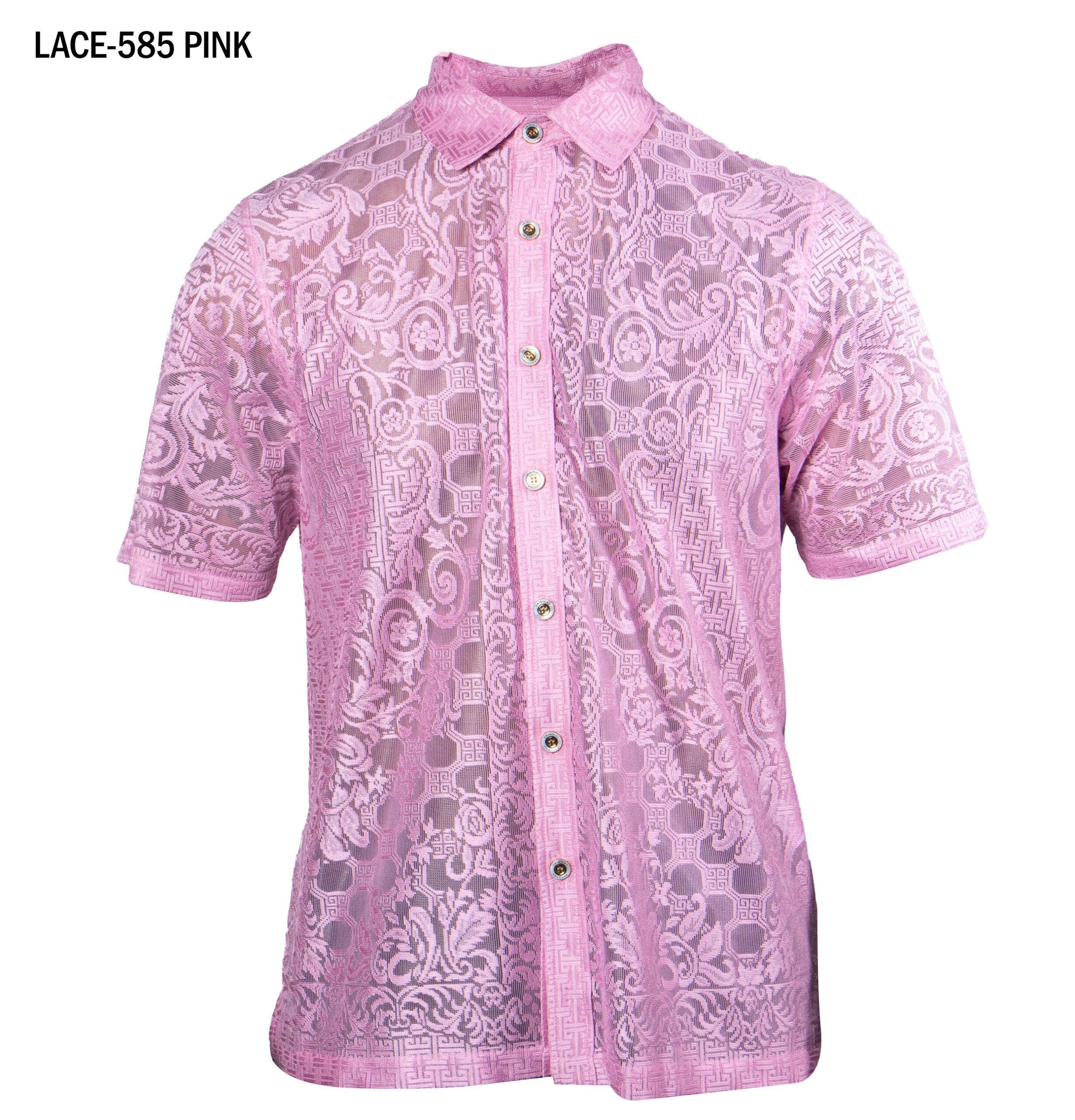 Prestige LACE-585 Pink Lace Shirt