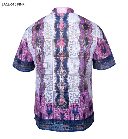 Prestige LACE-615 Pink Lace Shirt