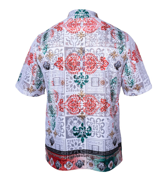 Prestige LACE-617 Green Lace Shirt