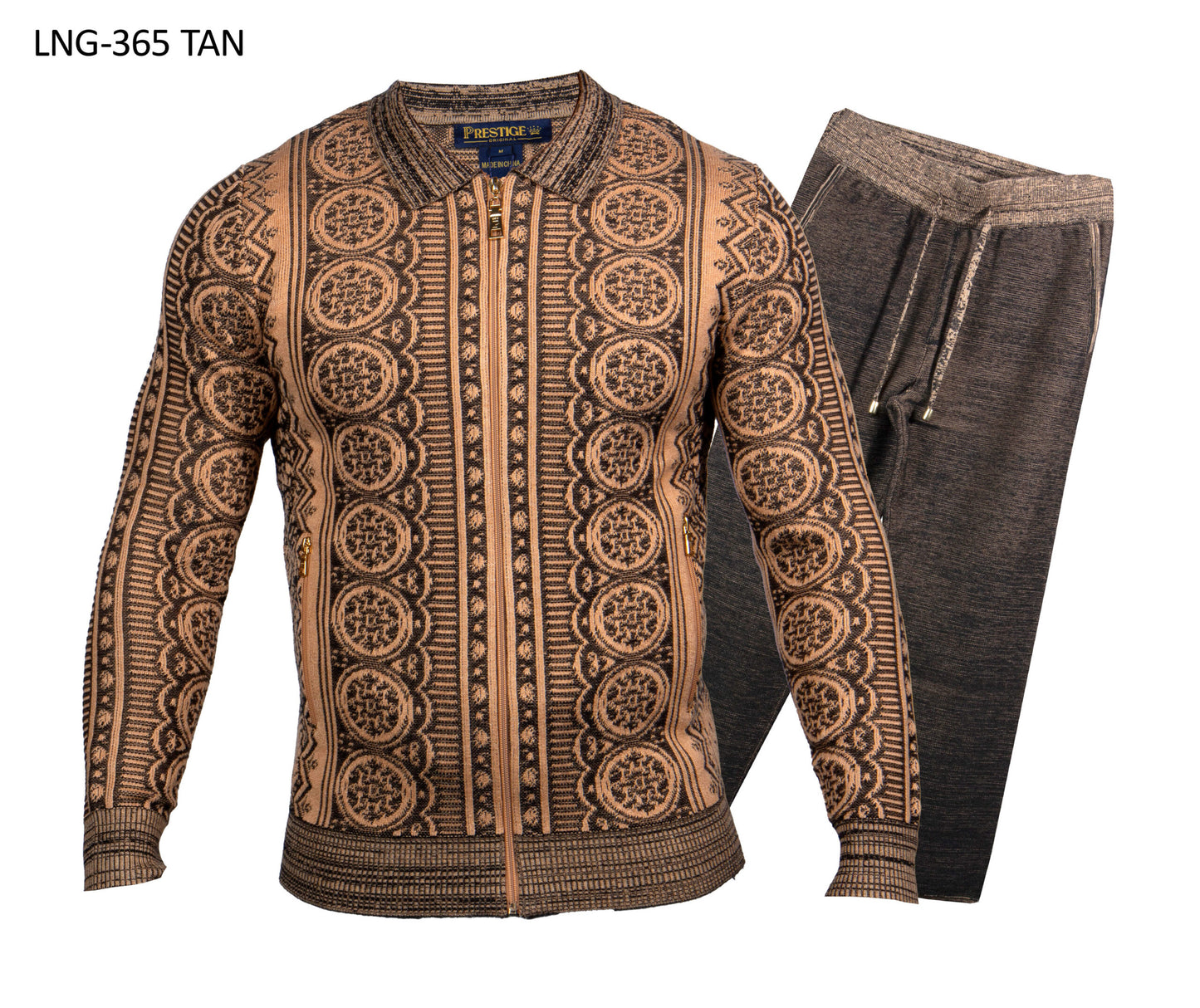 Prestige LNG-365 Tan Sweater Set
