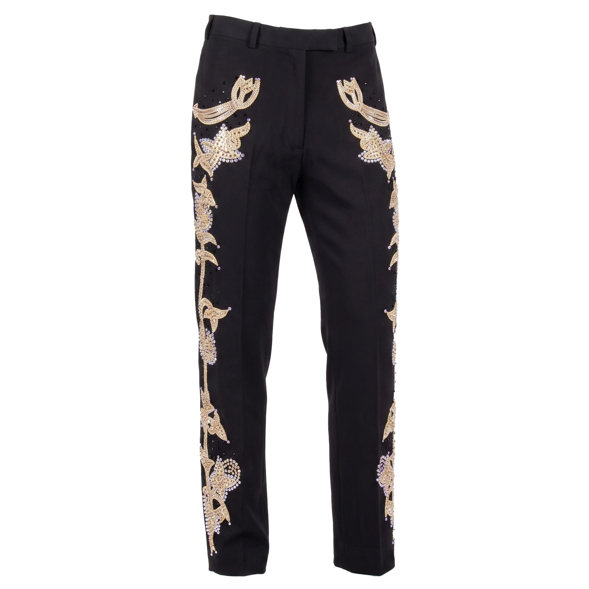Kashani Western Golden Hyper Crystal Pants