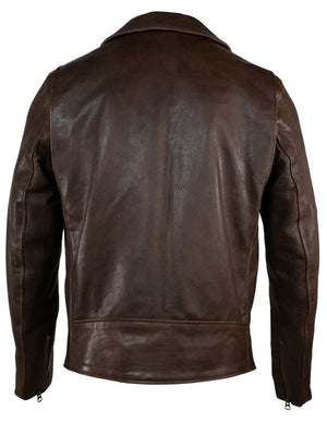 Schott P213 Men's Raven Lambskin Perfecto Jacket - Brown - Dudes Boutique