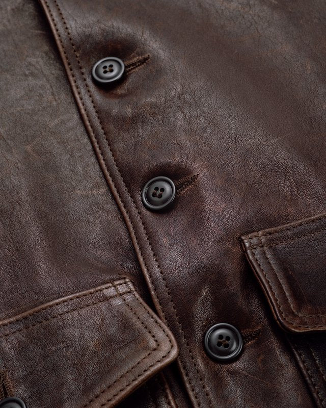 Schott P2484 Men's A-1 Flight Jacket - Brown