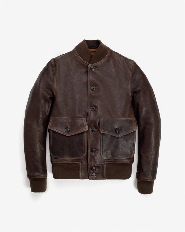 Schott P2484 Men's A-1 Flight Jacket - Brown