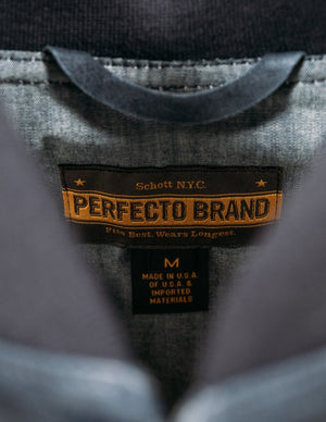 Schott P2484 Men's A-1 Flight Jacket - Navy Blue - Dudes Boutique