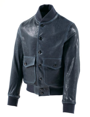 Schott P2484 Men's A-1 Flight Jacket - Navy Blue - Dudes Boutique