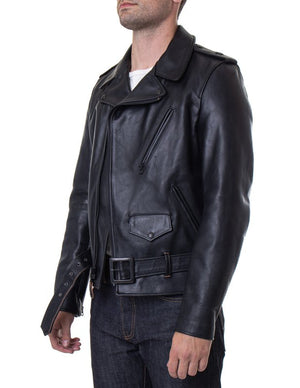 Schott P613S Men's Perfecto Steerhide Motorcycle Jacket - Black - Dudes Boutique