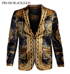 Prestige Black / Gold Royal Medusa Blazer - Dudes Boutique