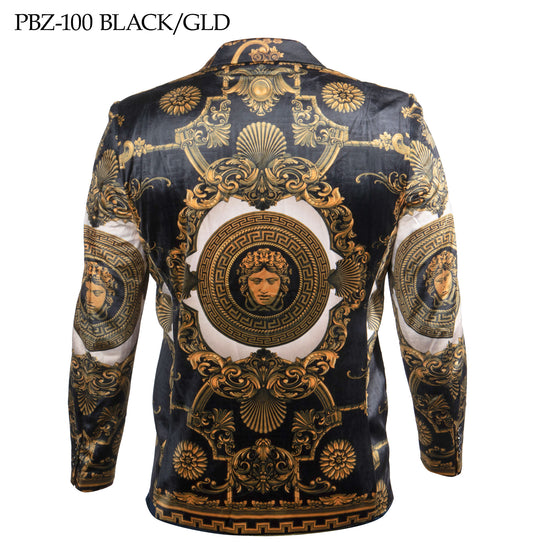 Prestige PBZ-100 Black/Gold Velour Blazer
