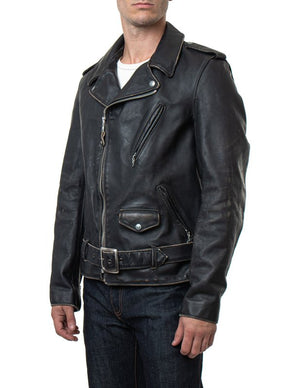 Schott PER70 Men's Vintaged Fitted Motorcycle Jacket - Dudes Boutique