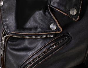 Schott PER71W Women's Hand Vintaged Cowhide Perfecto Jacket - Dudes Boutique