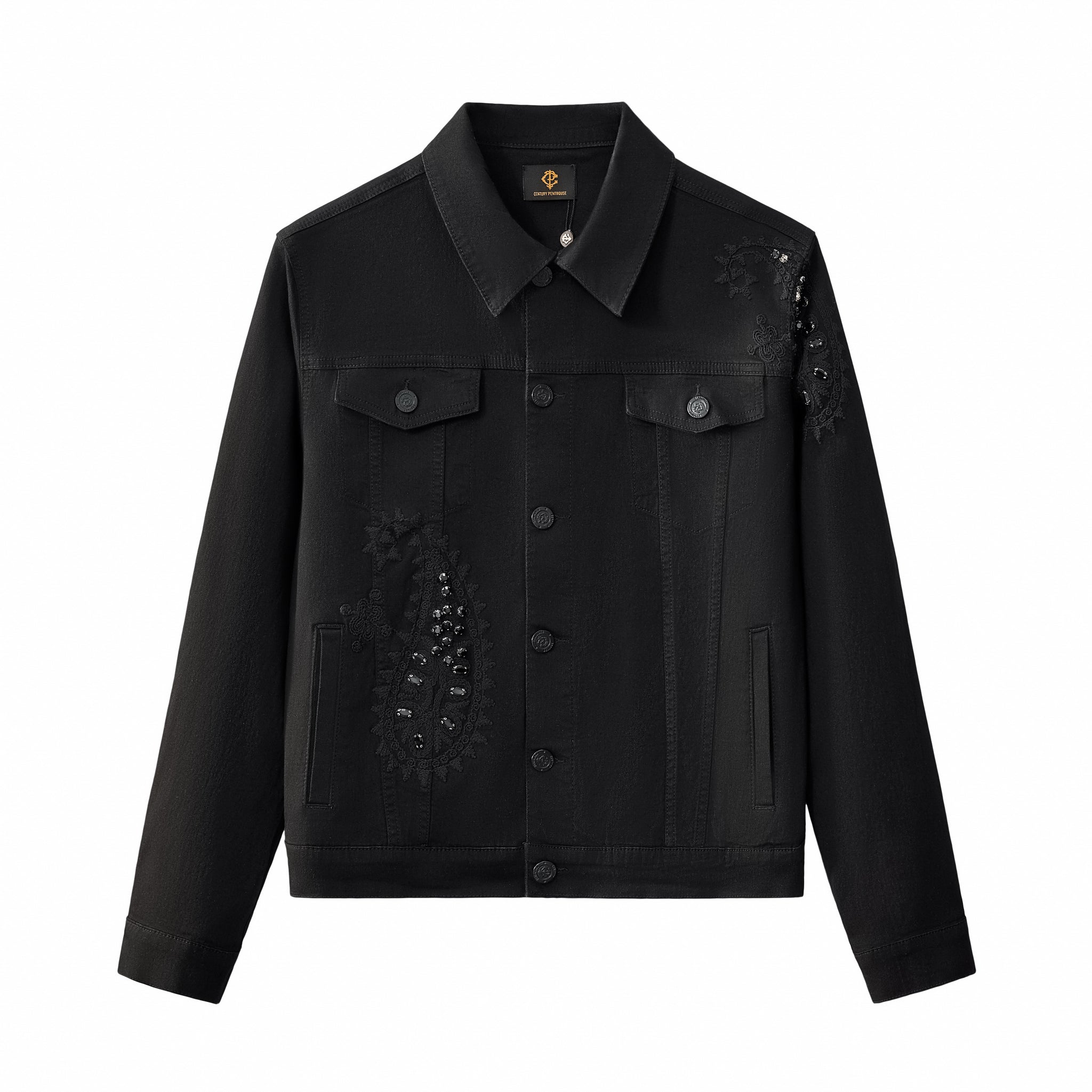Eminence Paisley Denim Jkt – Century Penthouse BLACK – Dudes