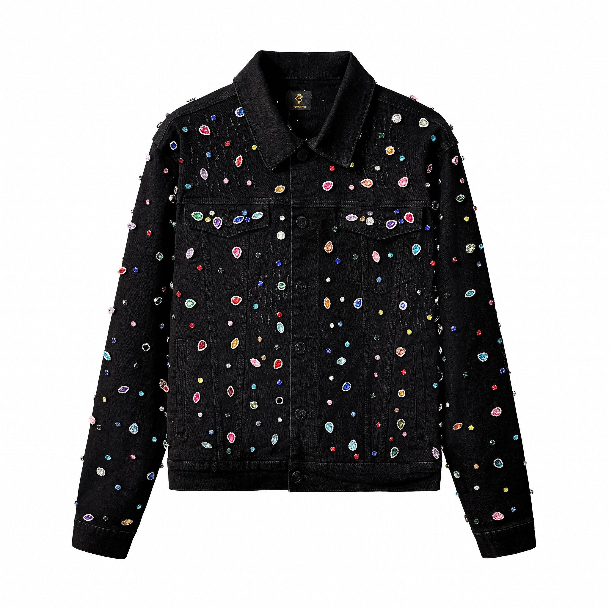 Prism Gem Denim Jkt – Century Penthouse BLACK