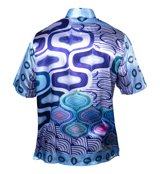 Prestige PR-620 Blue Dress Shirt