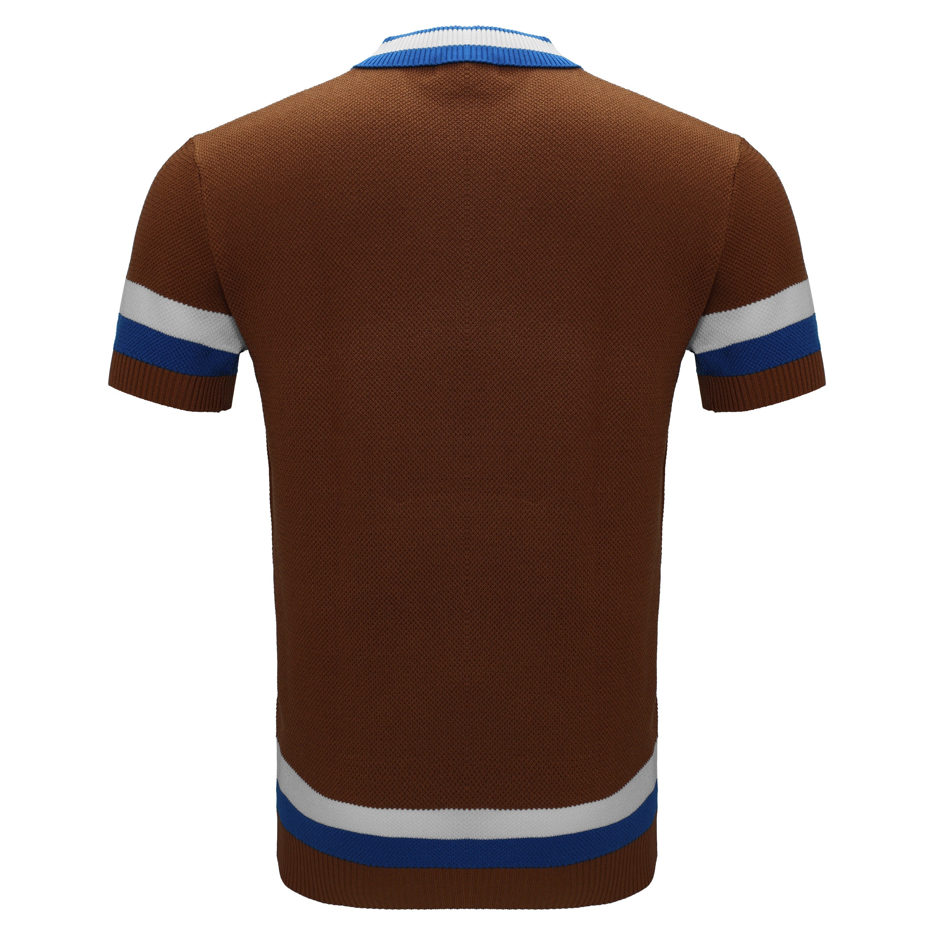 Heritage Stripe Knit Polo KHAKI