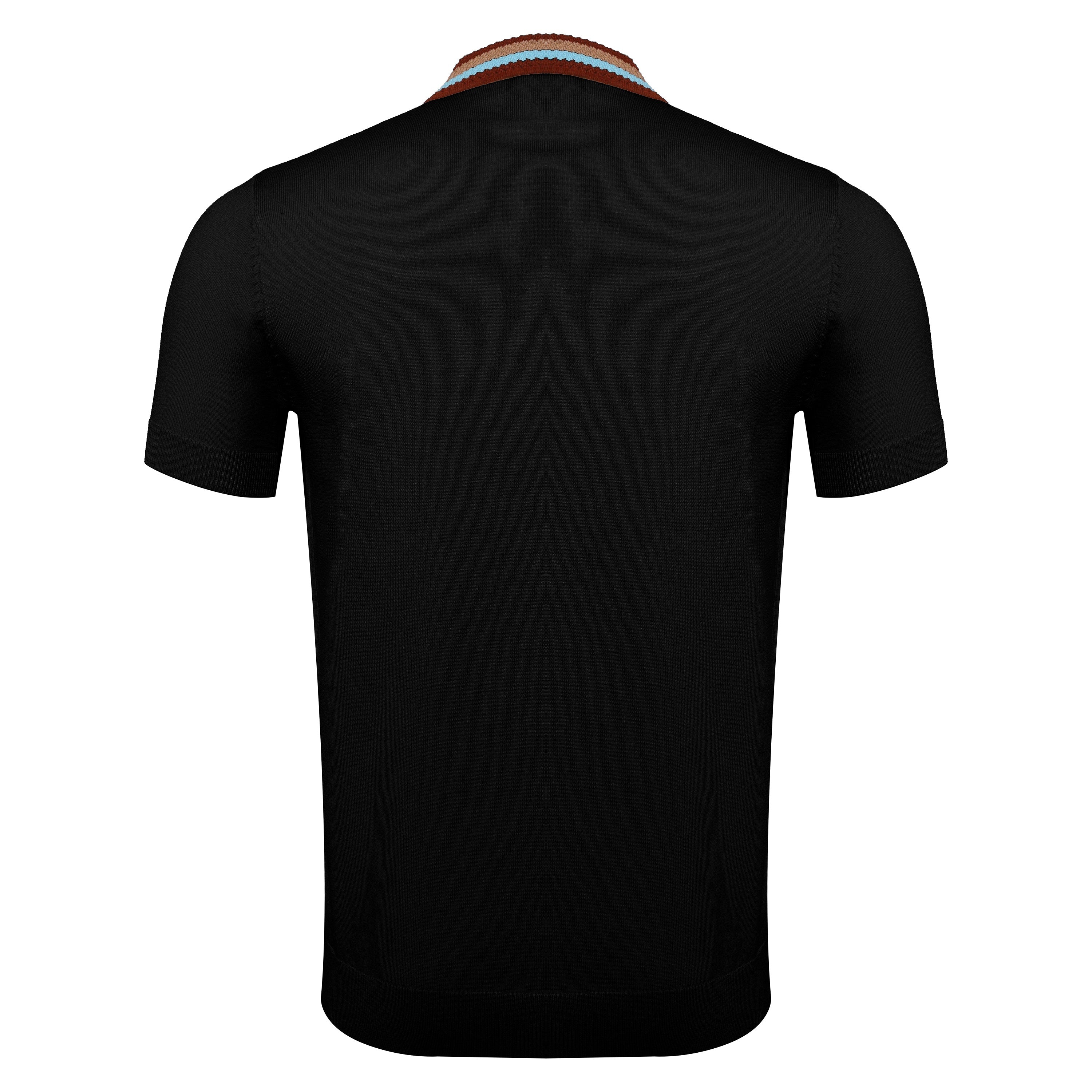 Regent Luxe Knit Polo BLACK