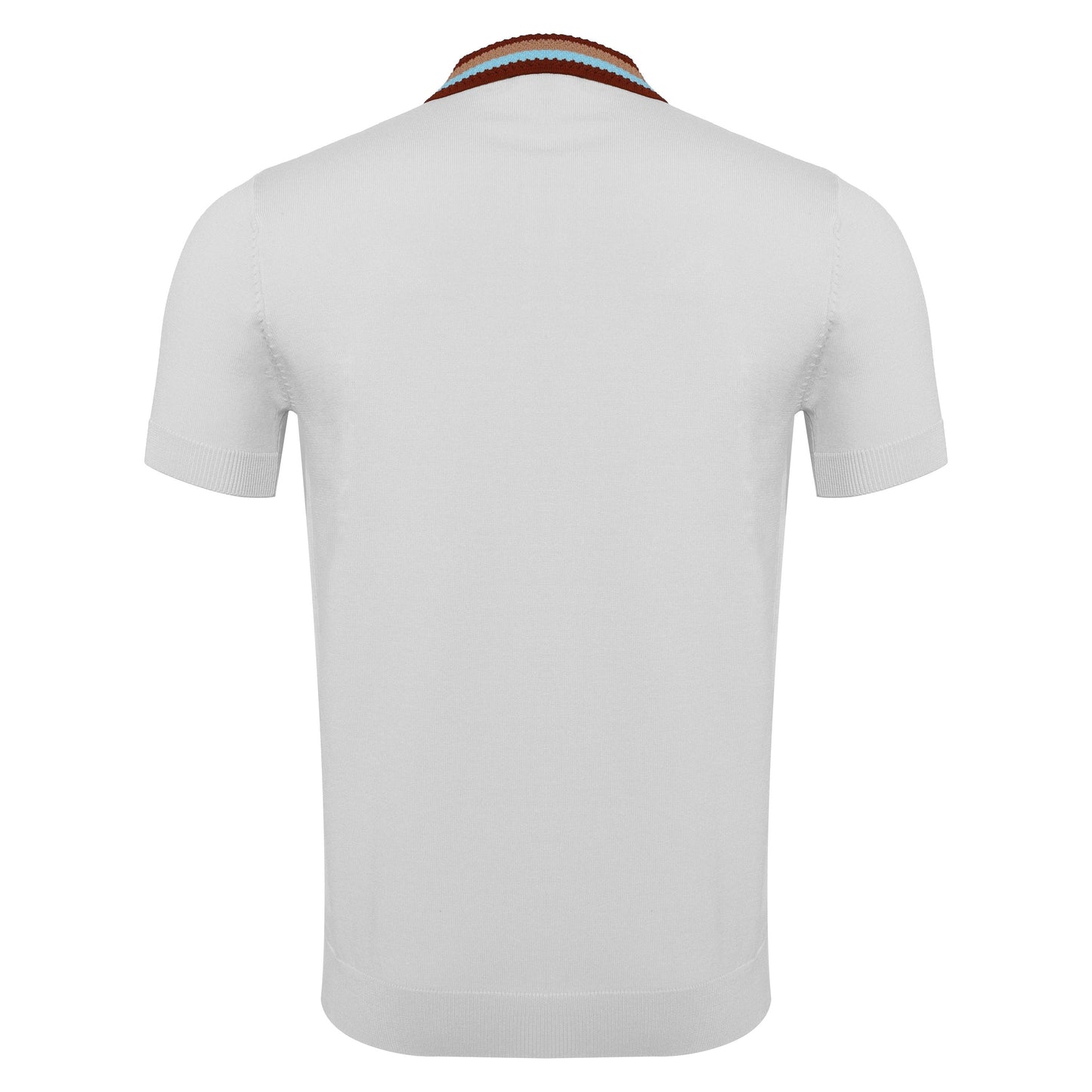 Regent Luxe Knit Polo WHITE