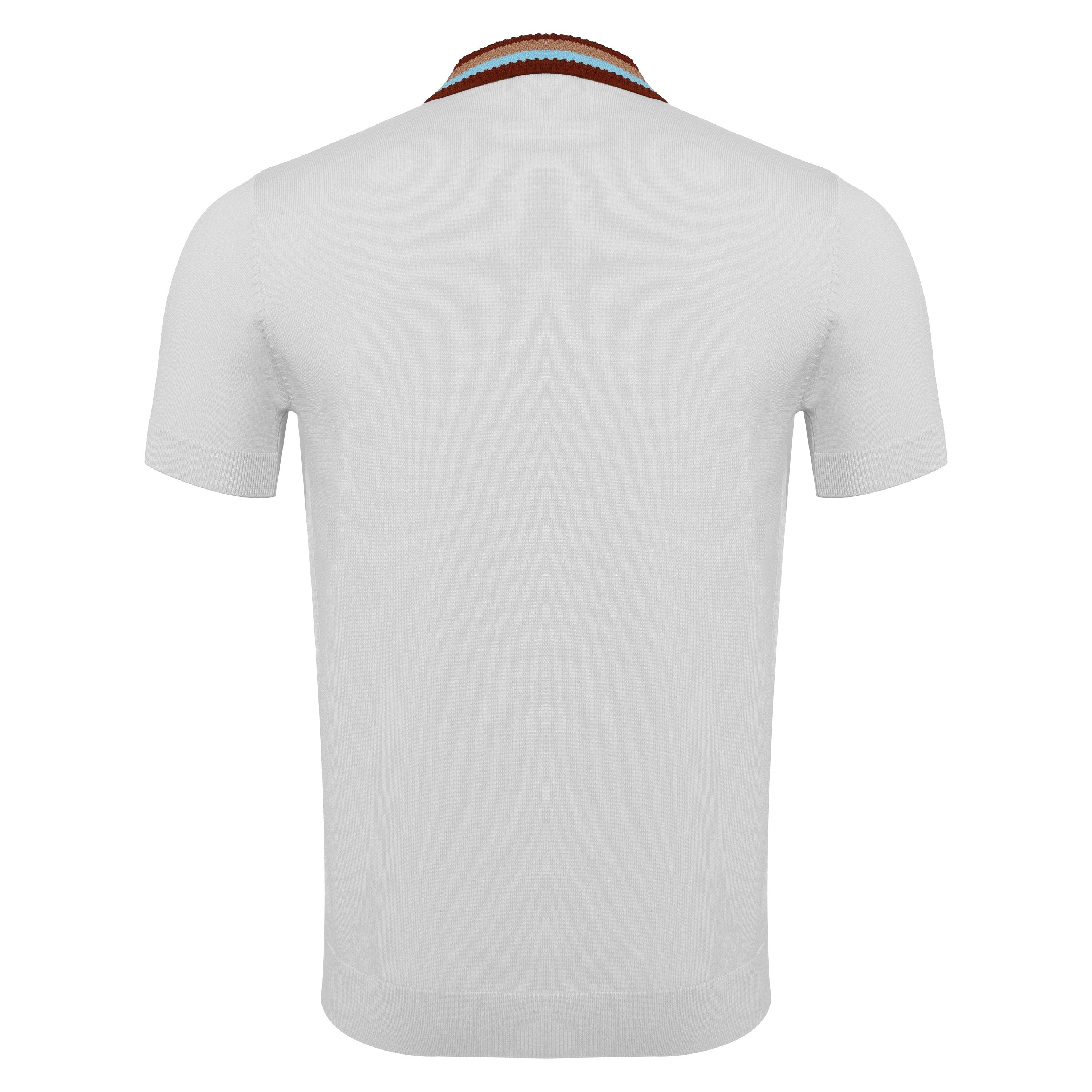 Regent Luxe Knit Polo WHITE
