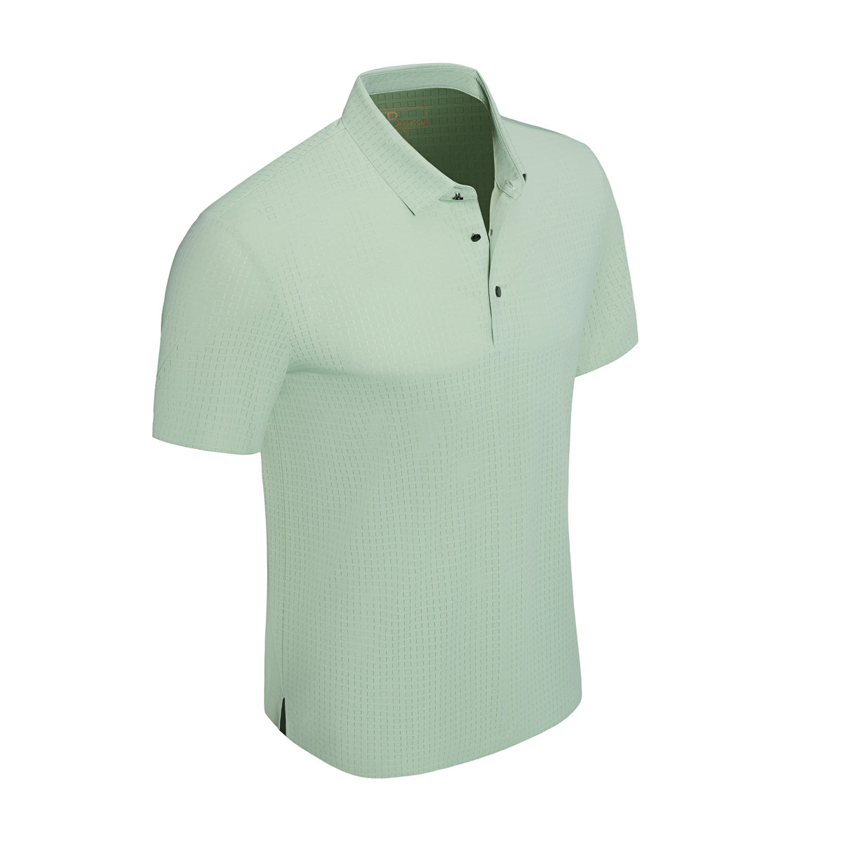 Grid Texture Stitchless Polo PISTACHIO