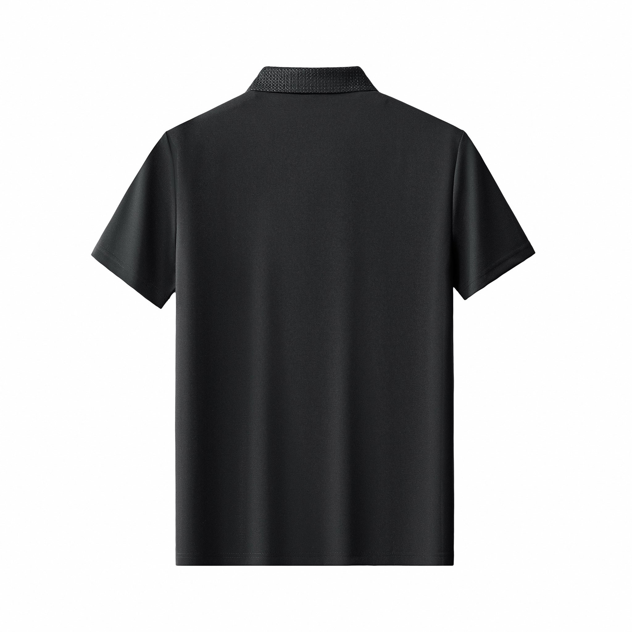 Stride Contrast Collar Polo BLACK