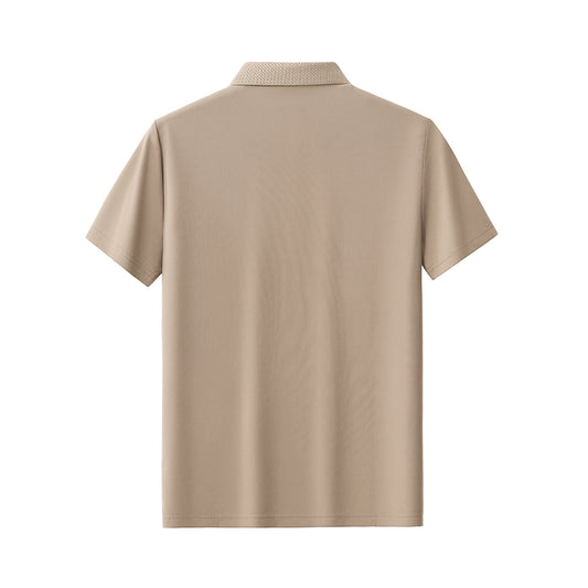 Stride Contrast Collar Polo KHAKI