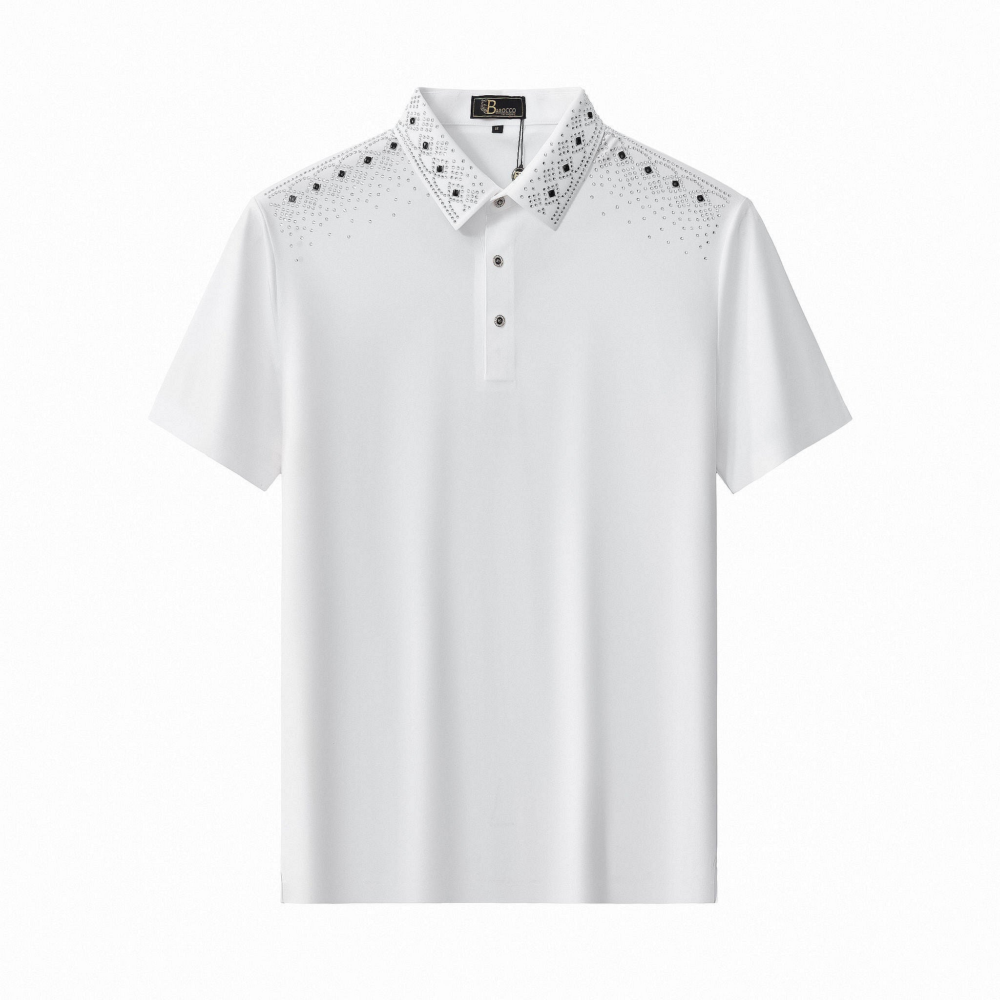 Lustre Trim Polo WHITE/SILVER