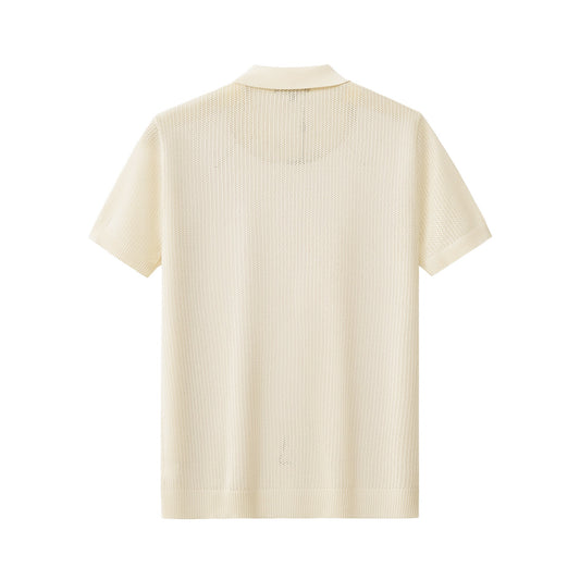 AirFlex Mesh Knit Polo IVORY