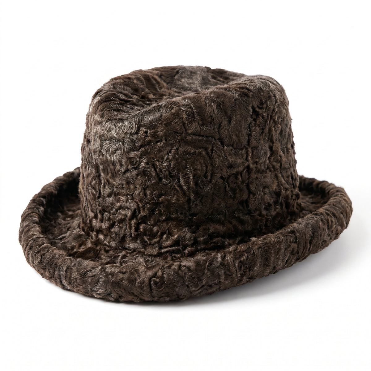 Kashani Brown Persian Lamb Fur Top Hat