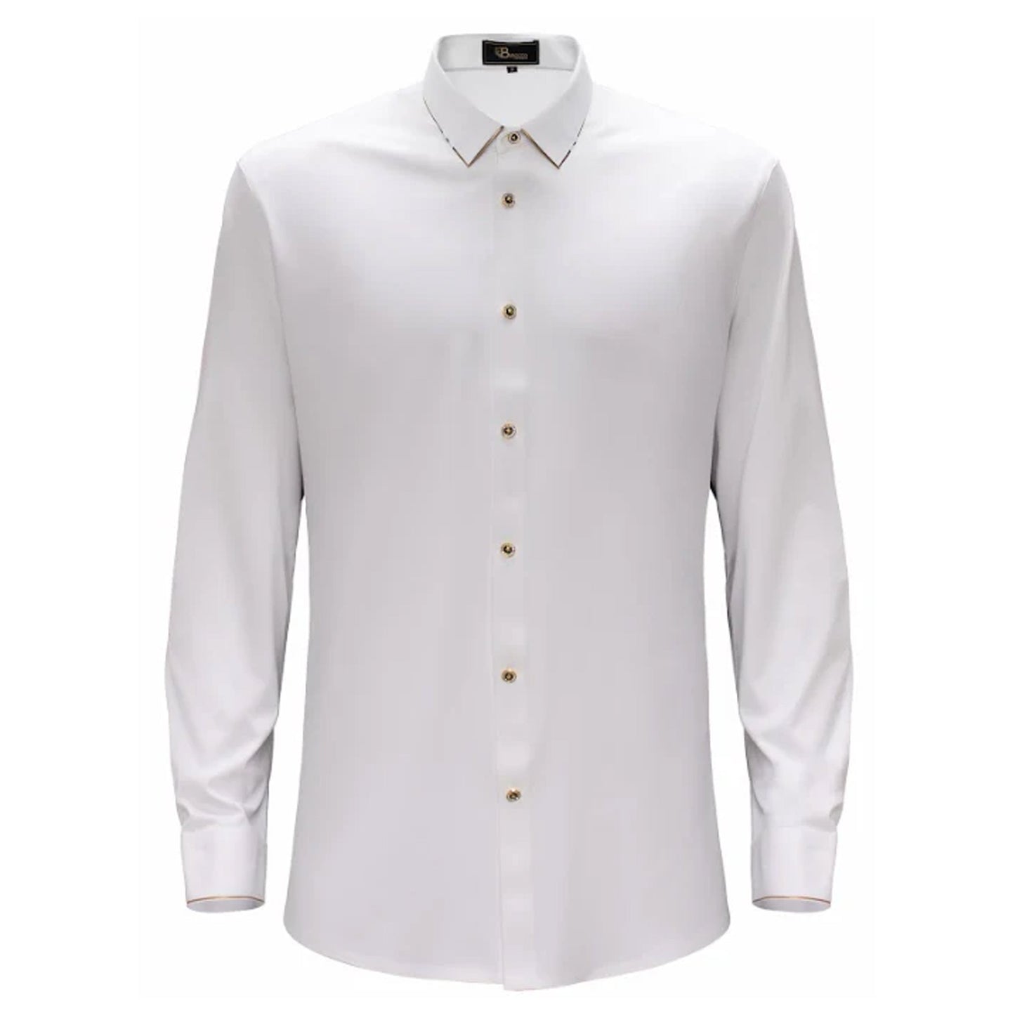 Regret Free Button-Up Shirt WHITE - Dudes Boutique