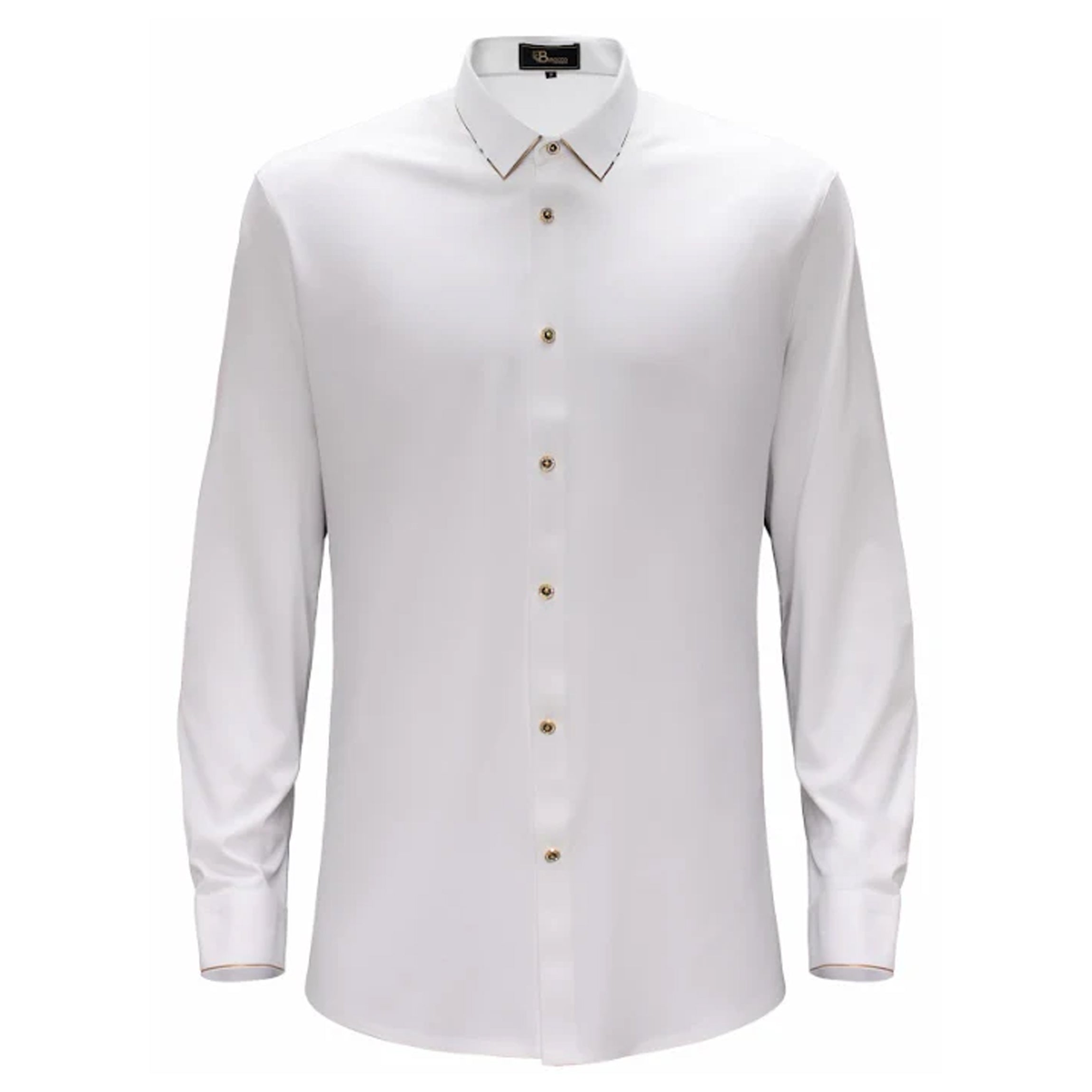 Regret Free Button-Up Shirt WHITE - Dudes Boutique