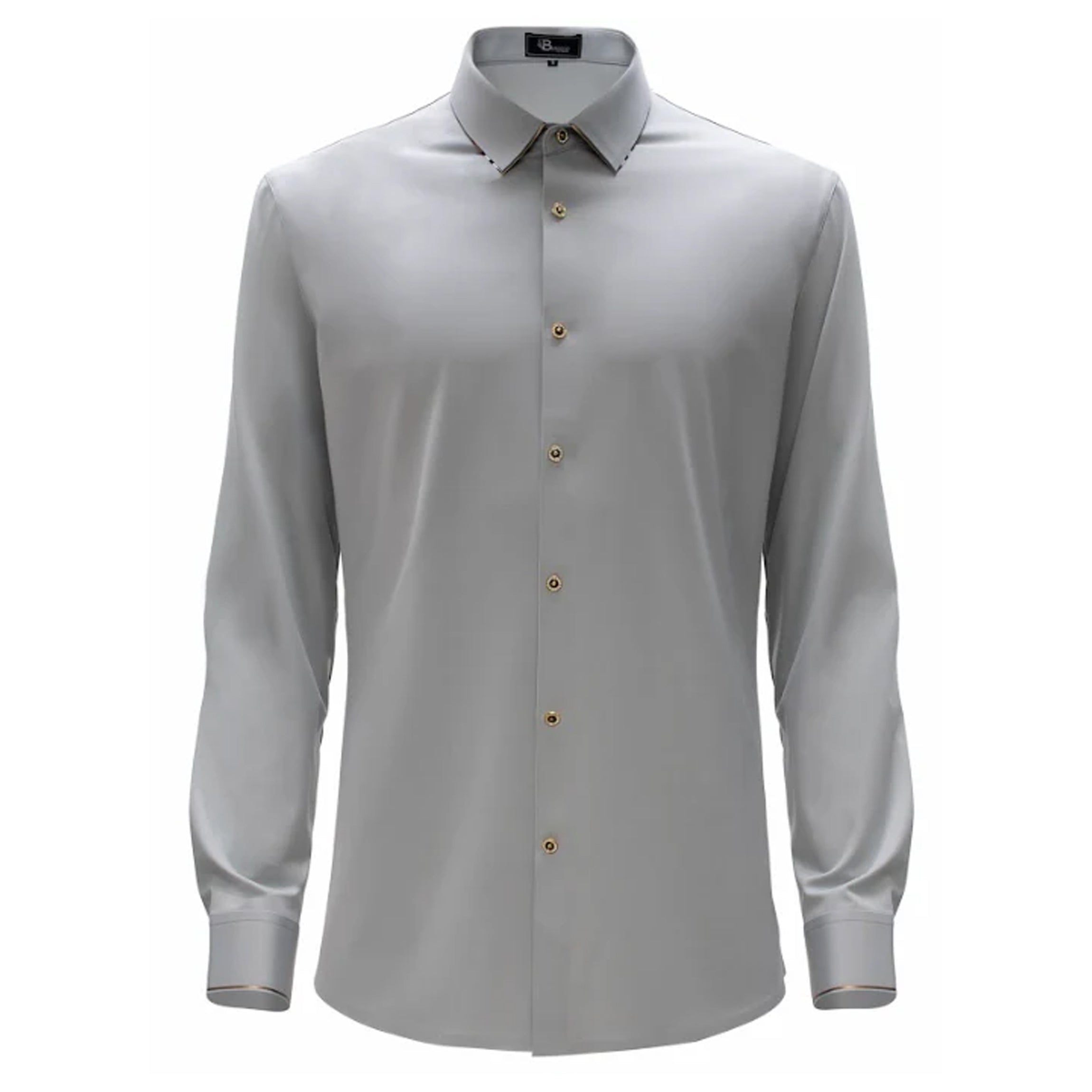 Regret Free Button-Up Shirt SILVER - Dudes Boutique