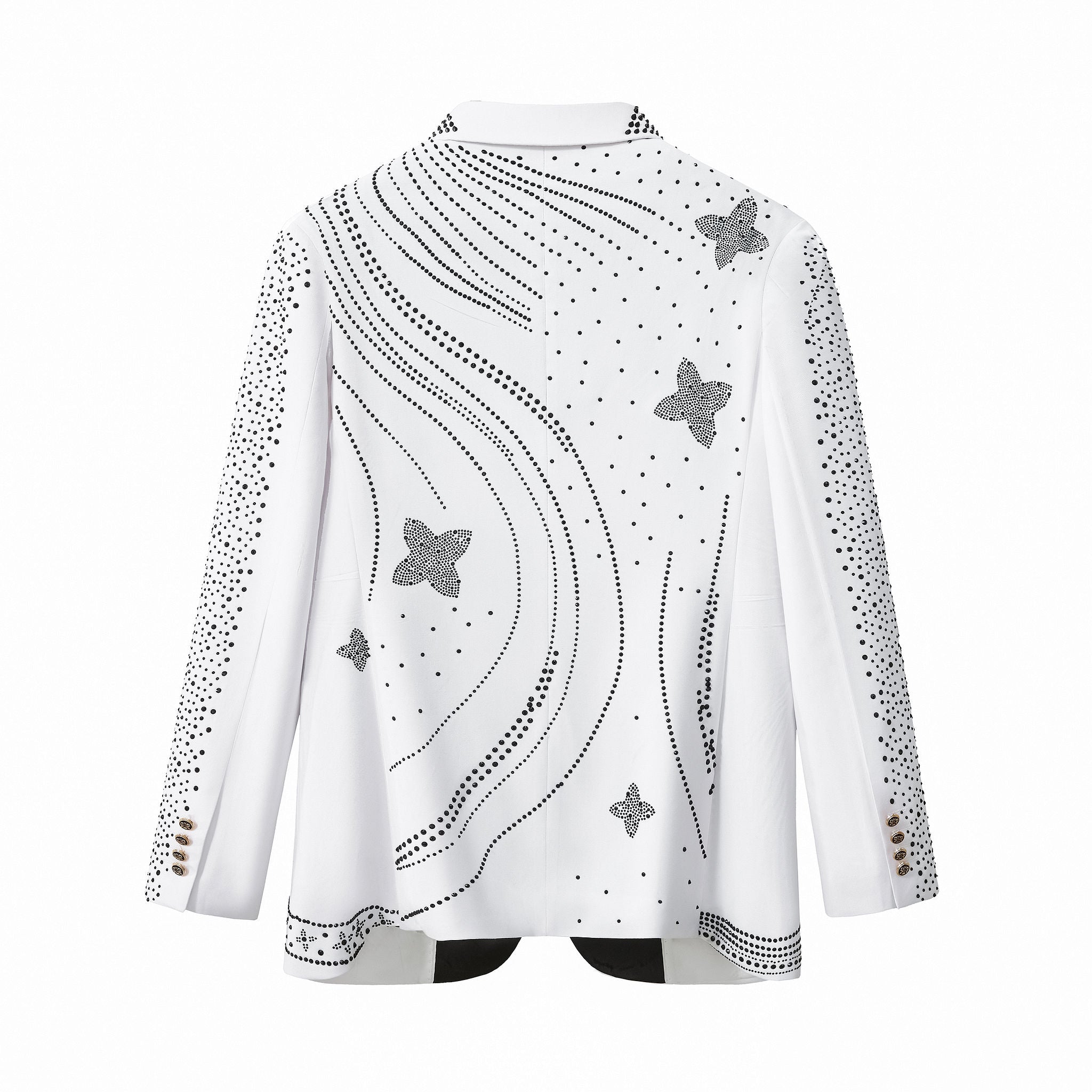 Celestial Wave Blazer WHITE/BLACK