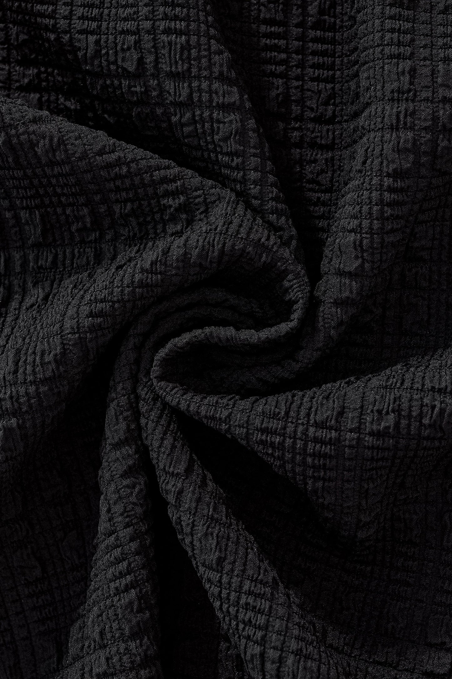 Loft Set – Textured Short Sleeve Shirt & Pant BLACK