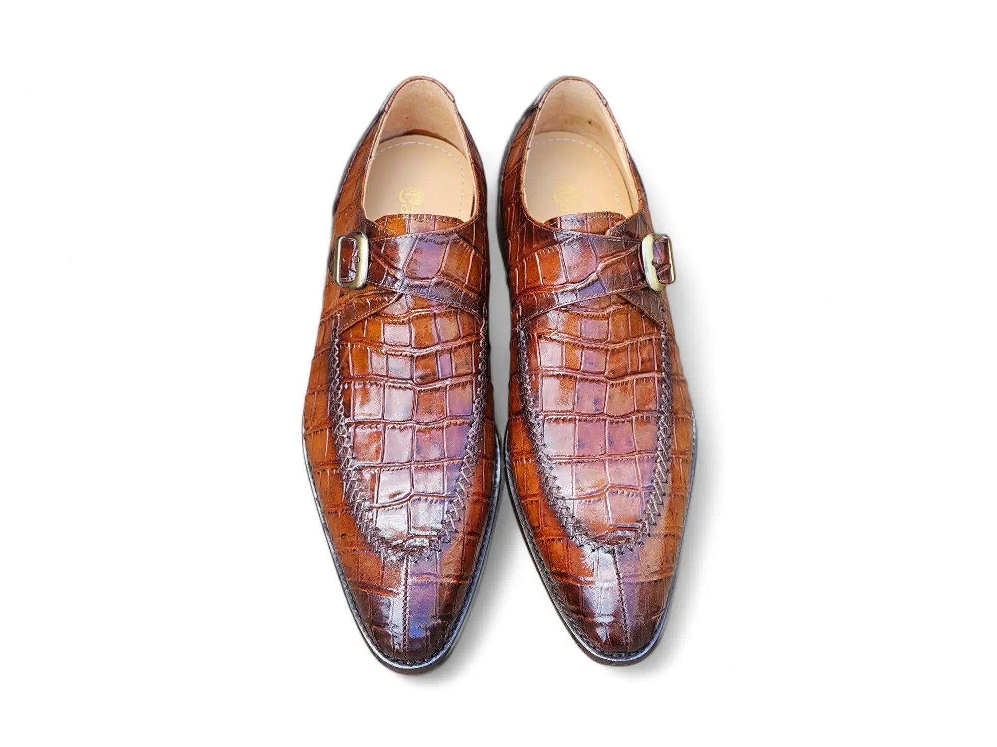 Single Monk Buckle Split Toe Loafer