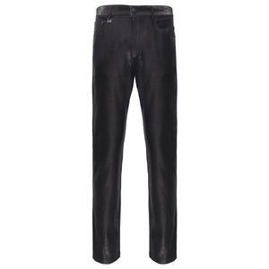 Men’s Elegant Black Textured Dress Pants BLACK - Dudes Boutique